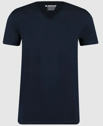 Garage Basic T-shirts 2-pack V-hals Bio Cotton Bodyfit Navy   