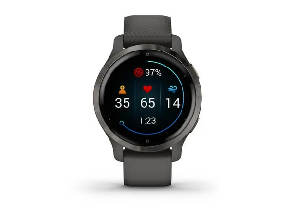 Garmin Venu 2S - Zwart/Zwart | Smartwatches | Telefonie&Tablet - Wearables | 0753759271879