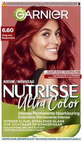 Garnier Nutrisse Ultra Color Vurig Rood 6.60 - Permanente Haarkleuring