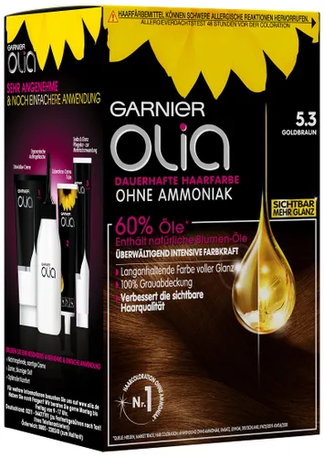 Garnier Olia 5.3 lang houdende haarkleuring met 60%