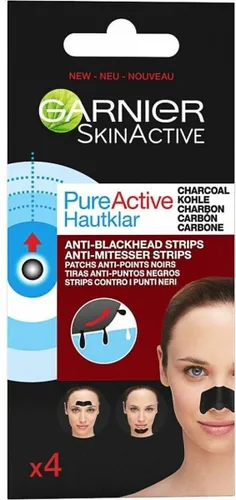 Garnier Skinactive Face SkinActive PureActive Nose strips Charcoal - 12 stuks - Voordeelverpakking