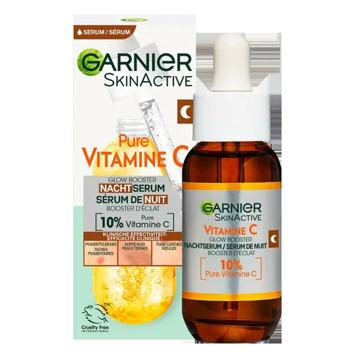 Garnier SkinActive Vitamine C* Anti-Pigmentvlekken Nachtserum met Hyaluronzuur