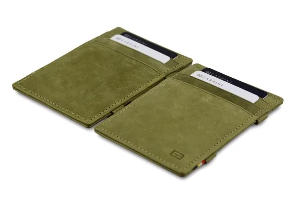 Garzini compacte Portemonnee voor heren en dames uit leder, Kaarthouder met RFID-bescherming, Portefeuille met plaats voor 10 kaarten, Magic Wallet Es...