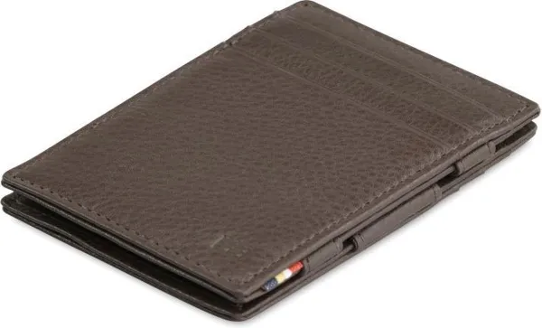 Garzini Magic Wallet Essenziale RFID Leder Nappa Edition Bruin
