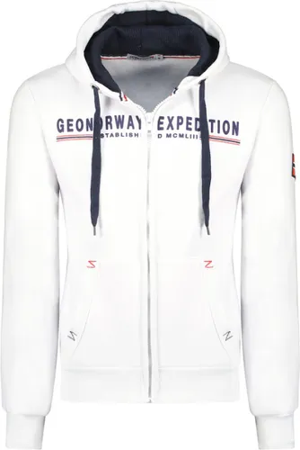 Gasille Vest Met Capuchon En Rits Wit Geographical Norway - XL