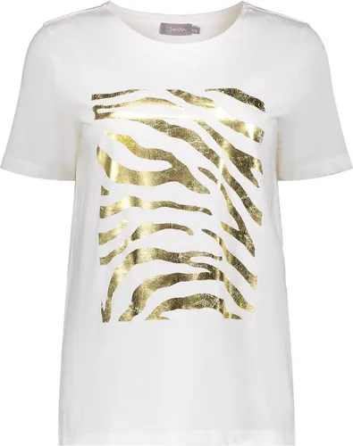 Geisha T-shirt T Shirt Met Print 42117 24 Off-white/gold Dames