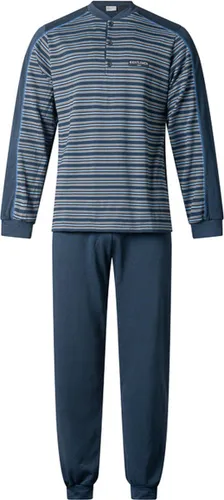 Gentlemen tricot heren pyjama - Blue Stripe - XL