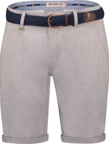 Geographical Norway Chino Bermuda Met Stretch Podex Grijs - L