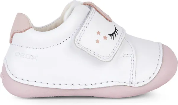 GEOX B TUTIM B Sneakers - WHITE/LT ROSE