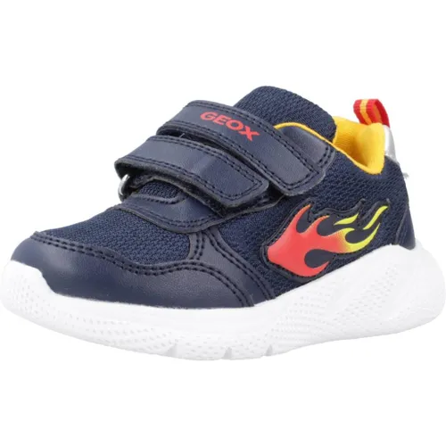 Geox Baby Jongens B Sprintye Boy Sneaker Navy/Geel