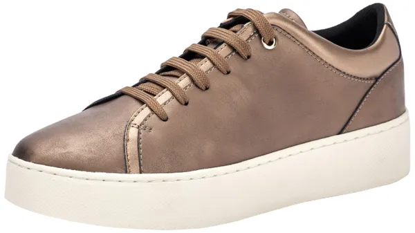 Geox D Skyely A, damessneakers, Dk Taupe