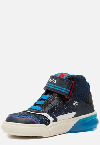 Geox J Grayjay sneakers blauw Imitatieleer 82323