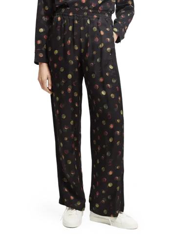 Gia mid-rise elastische broek met wijde pijpen - Maat XS/32 - Multicolor - Vrouw - Broek - Scotch & Soda