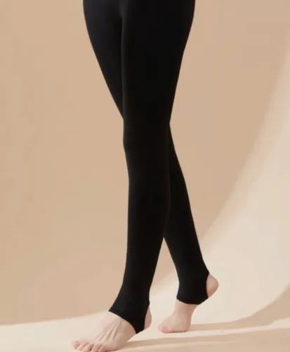 GIANVAGLIA® Deluxe Dames Fleece Winter Thermo Legging Panty 200G 5~15°C` L/XL 732-Black