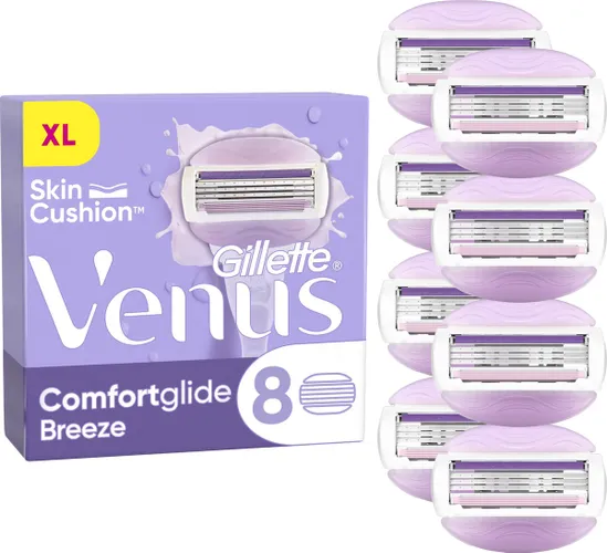 Gillette Venus Comfortglide Breeze - 8 Scheermesjes - Voor Vrouwen