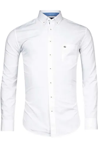 Giordano Regular Fit Overhemd Korte mouw wit