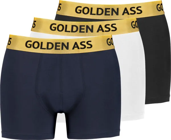Golden Ass - 3-Pack heren boxershort mix