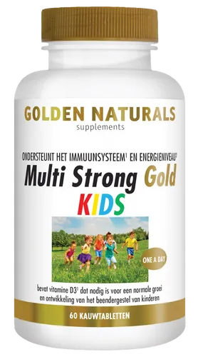 Golden Naturals Multi Strong Gold Kids Kauwtabletten