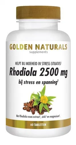 Golden Naturals Rhodiola 2500 mg Tabletten