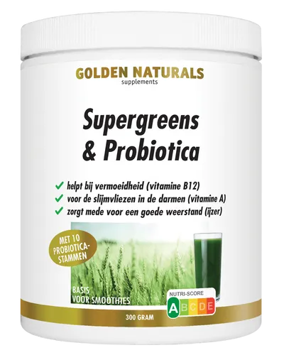 Golden Naturals Supergreens & Probiotica Poeder