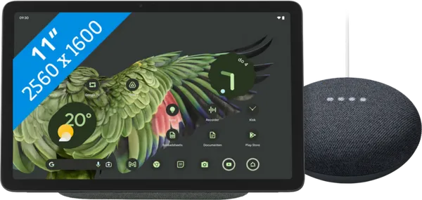 Google Pixel Tablet 256GB Wifi Grijs + Nest Mini Grijs