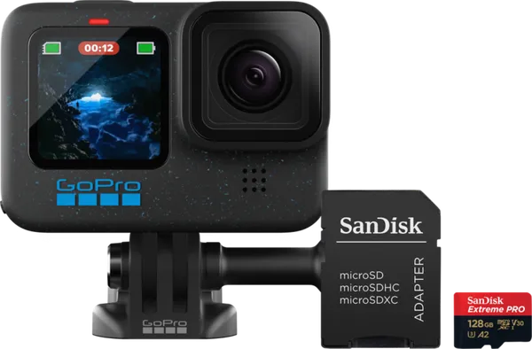 GoPro HERO 12 Black + 128 GB Geheugenkaart