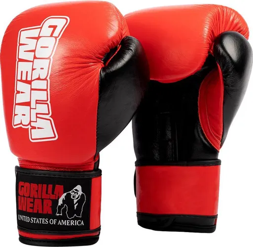Gorilla Wear Ashton Pro Bokshandschoenen - Boxing Gloves - Boksen - Rood/Zwart -12 oz
