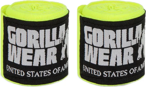 Gorilla Wear - Boxing Bandage - Geel - 2.5m