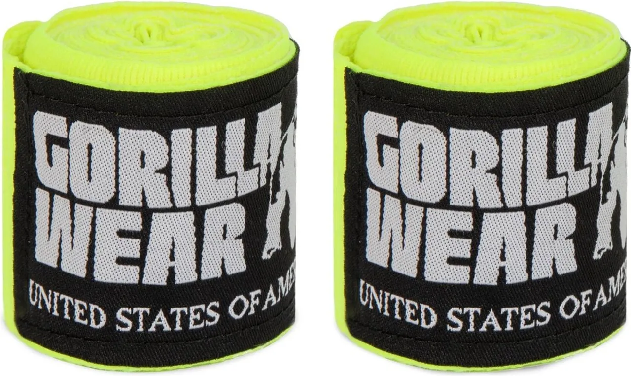 Gorilla Wear - Boxing Bandage - Geel - 3m