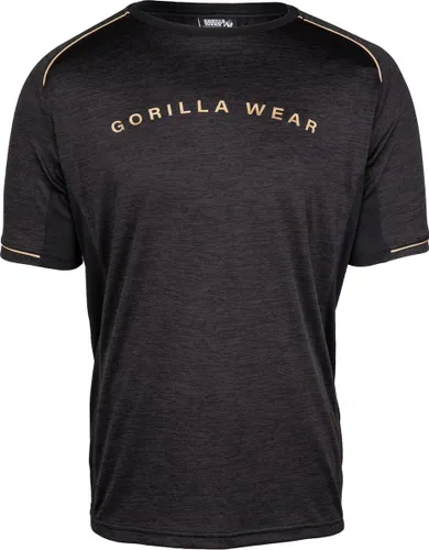 Gorilla Wear Fremont T-shirt - Zwart / Goud
