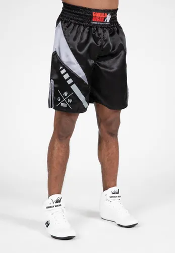 Gorilla Wear - Hornell Boxing Shorts - Zwart/Grijs - XL