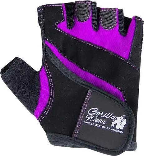 Gorilla Wear Womens Fitness Gloves Zwart/Paars - M