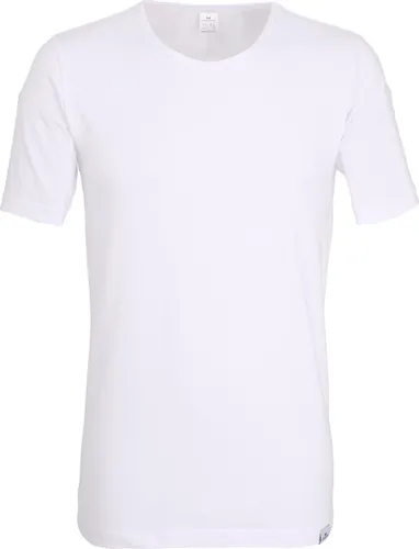 Gotzburg heren T-shirt slim fit O-hals 95/5 (1-pack) - heren ondershirt stretchkatoen - wit