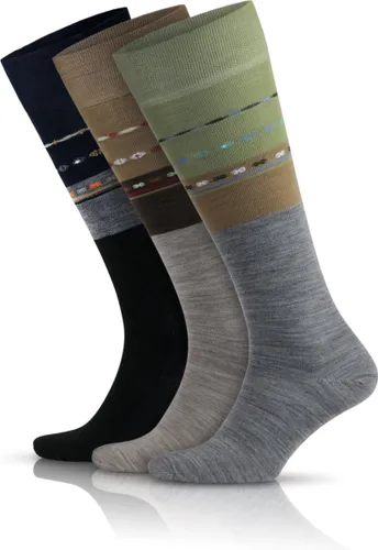 GoWith - katoen sokken - kniekousen - 3 paar - warme sokken - dames sokken - grappige cadeau