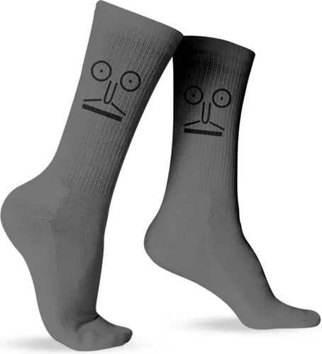 Grappige Cadeaus voor Mannen - Emoji Sokken Snorremans - One