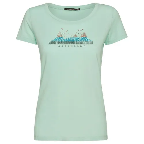 GreenBomb - Women's Nature Mountain Colours Loves - T-Shirts - T-shirt