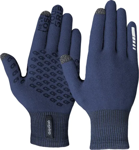 GripGrab - Primavera 2 Merino Lente Herfst Fietshandschoenen Touchscreen Liner Handschoenen met Merinowol - Navy Blauw - Unisex - Maat XS/S