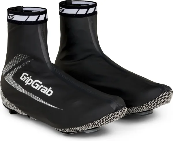 GripGrab - RaceAqua Waterdichte Race Fiets Overschoenen Aero Wielren Regen Fietsoverschoenen - Zwart - Unisex