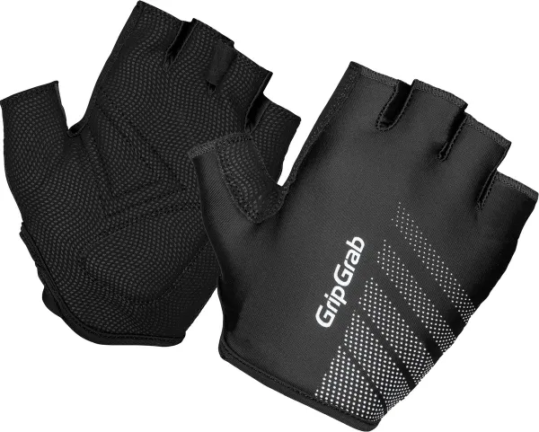 GripGrab - Ride Padded Korte Vinger Zomer Fietshandschoenen met lichte Padding - Zwart - Unisex - Maat M
