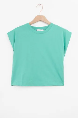 Groen Cropped T-shirt