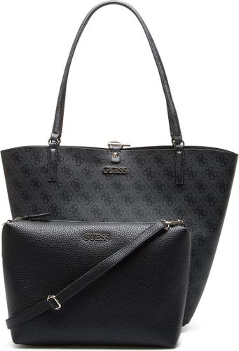 Guess Alby Toggle Tote Dames Shopper - Antraciet