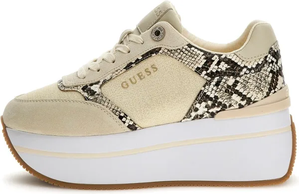Guess Camrio2 Dames Sneakers Leder - Light Gold