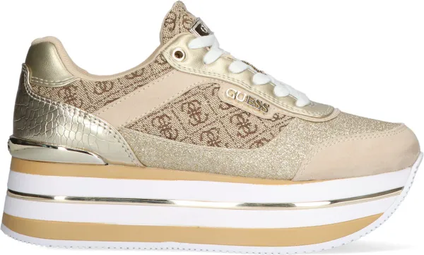 GUESS Hansin Active Lady Dames Sneakers - Beige/Bruin
