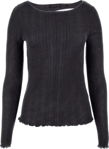 Guess LS 2 Way Carole Sweater Dames Trui - Black Lurex