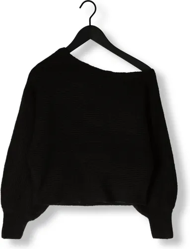 Guess Ls Button Cuff Isadora Swtr Truien & vesten Dames - Sweater - Hoodie - Vest- Zwart