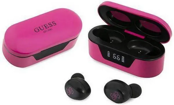 Guess True Wireless Universele Bluetooth In-Ear Oordopjes - Magenta