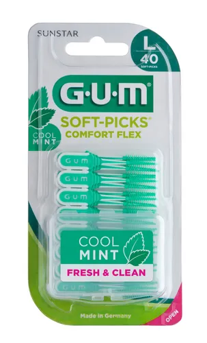 GUM Soft Picks Comfort Flex Cool Mint Large