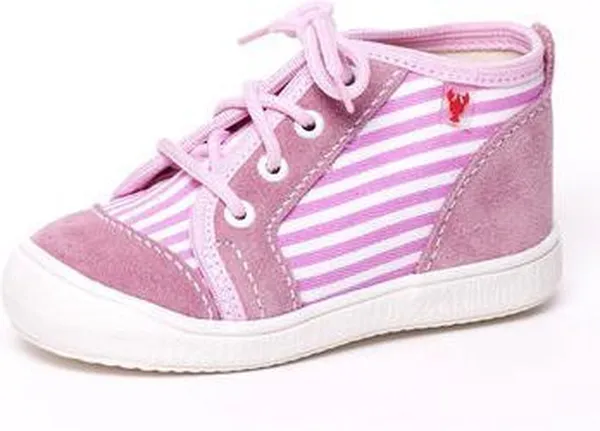 Gympen - gymschoenen - licht roze - textiel/leer - meisjes