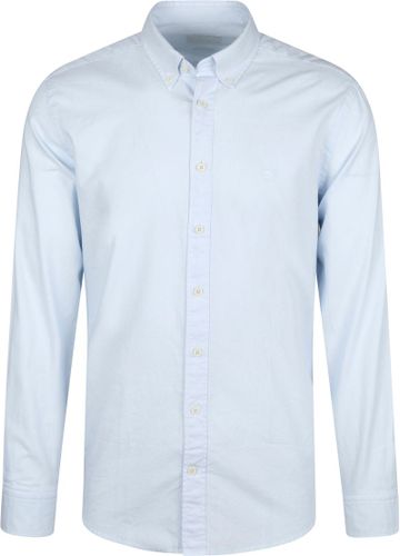 Hackett Hemd Garment Dyed Oxford Blauw
