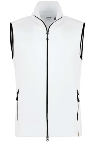 HAKRO Function Regular Fit Fleece vest wit, Effen